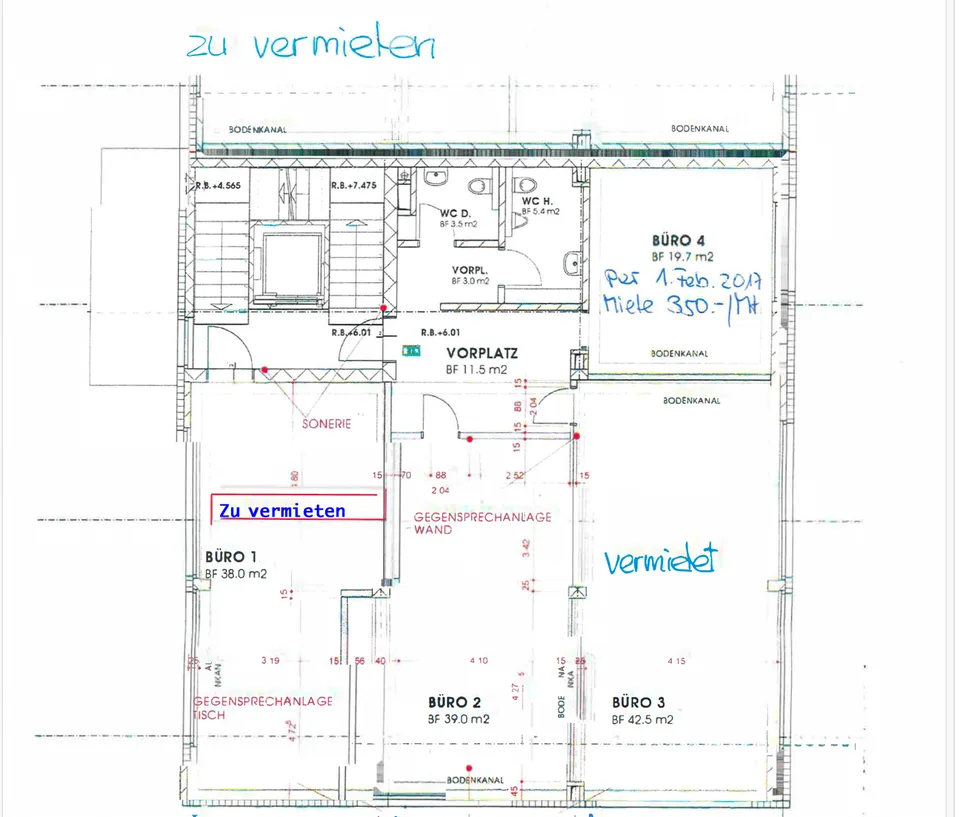 Büro- oder Praxisräum in Bubikon