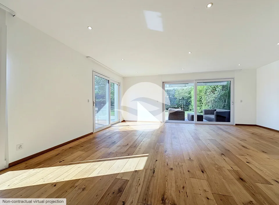 Beautiful semi-detached villa with garden