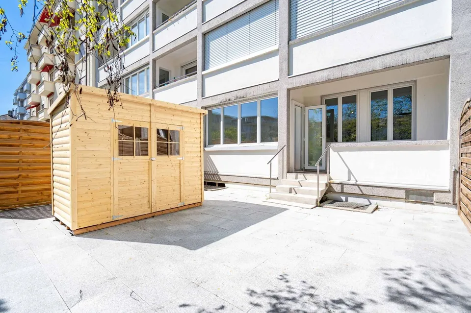 Schönes renoviertes Studio mit Terrassenzugang!