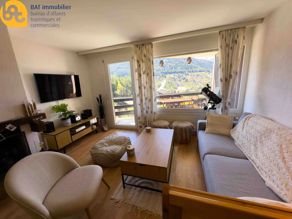Bello appartamento di 2 locali con vista panoramica a Vercorin