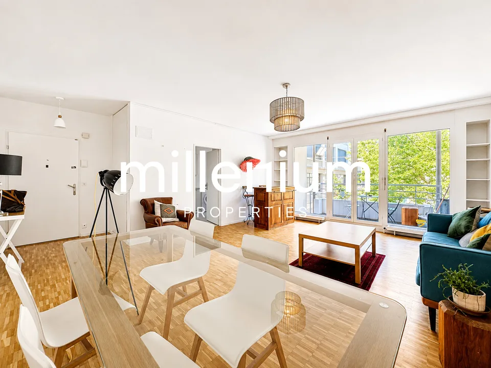 Prächtige 4-Zimmer-Wohnung mit Möbeln und atemberaubendem Blick auf den Rhein