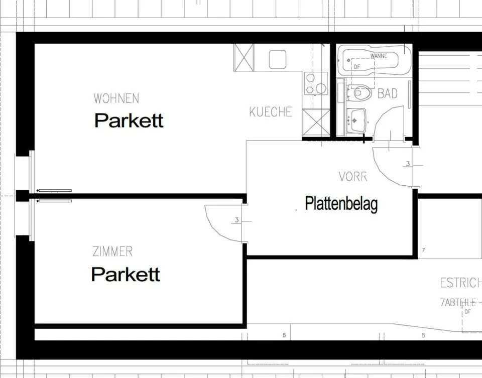 Ruhige 2.5-Zimmerwohnung in grüner Umgebung