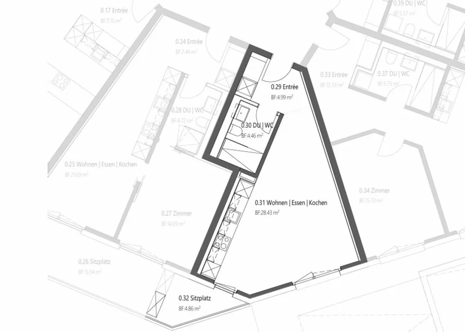 Erstvermietung 1.5 Zimmer-Wohnung Altwiesenstrasse 372