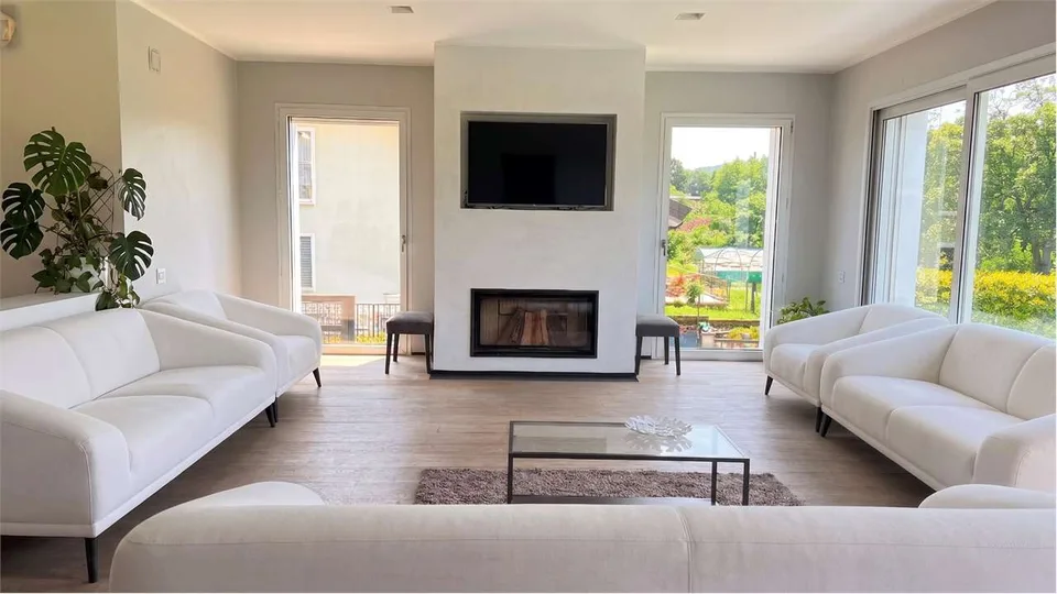 Beautiful luxury villa with covered pool and park - near Switzerland
