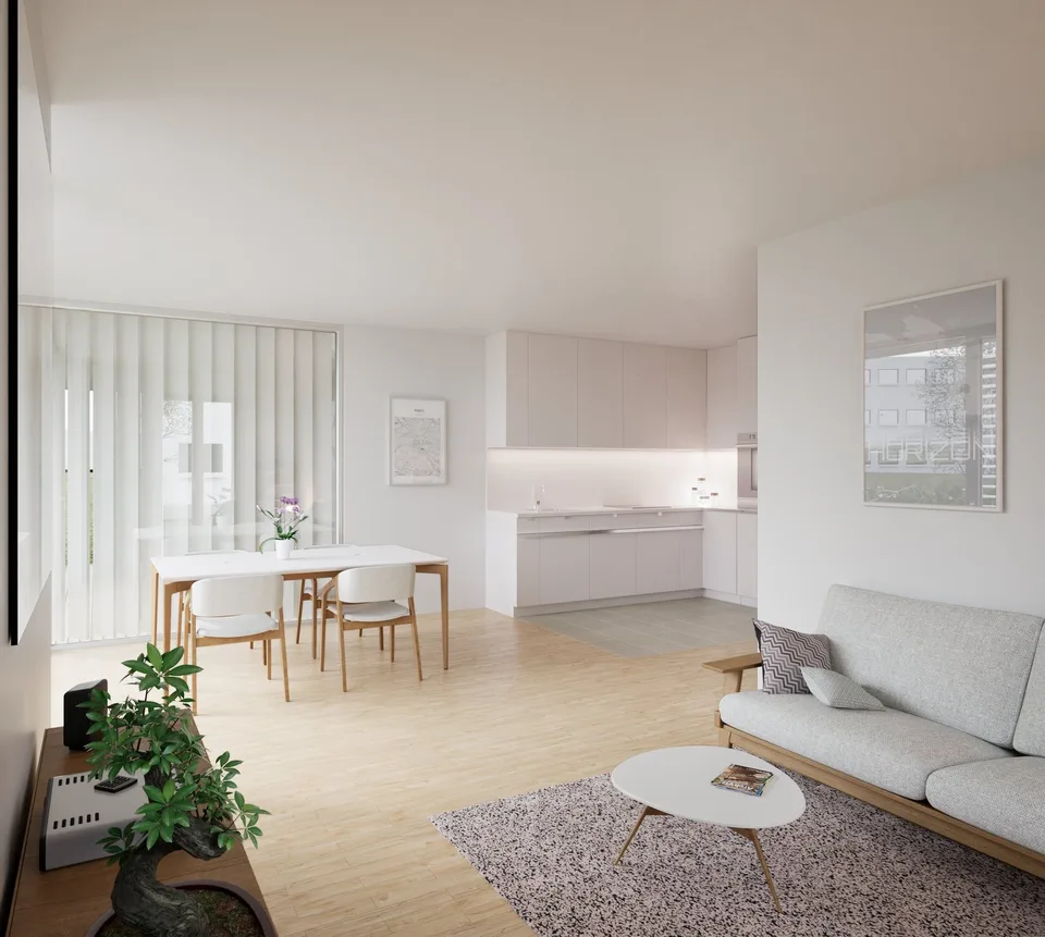 Modern 2.5-room apartment with rental garden and wooden terrace in Zürich-Schwamen – photo 9 of 17