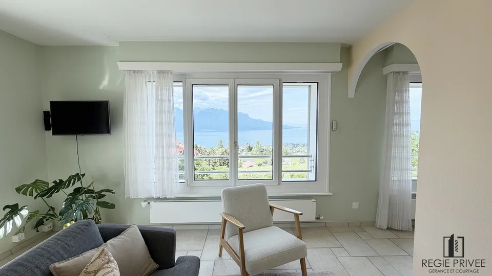 Wohnung mit 2.5 Zimmern, möbliert mit Seeblick