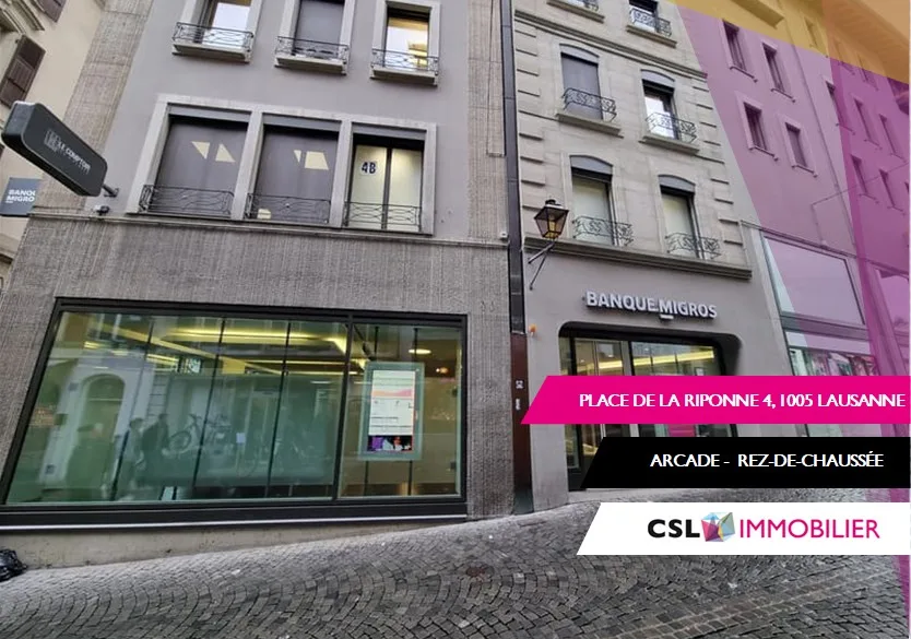 Emplacement d’Exception au Cœur de Lausanne !