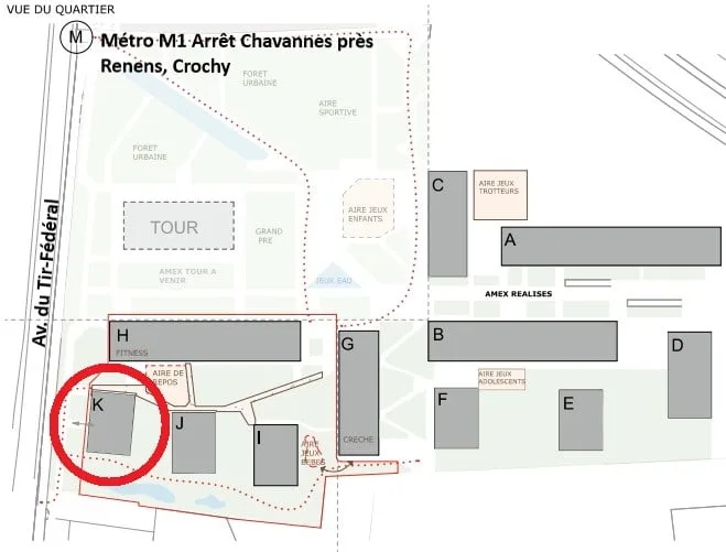 Nouveau! Quartier des Cèdres à Chavannes-près-Renens