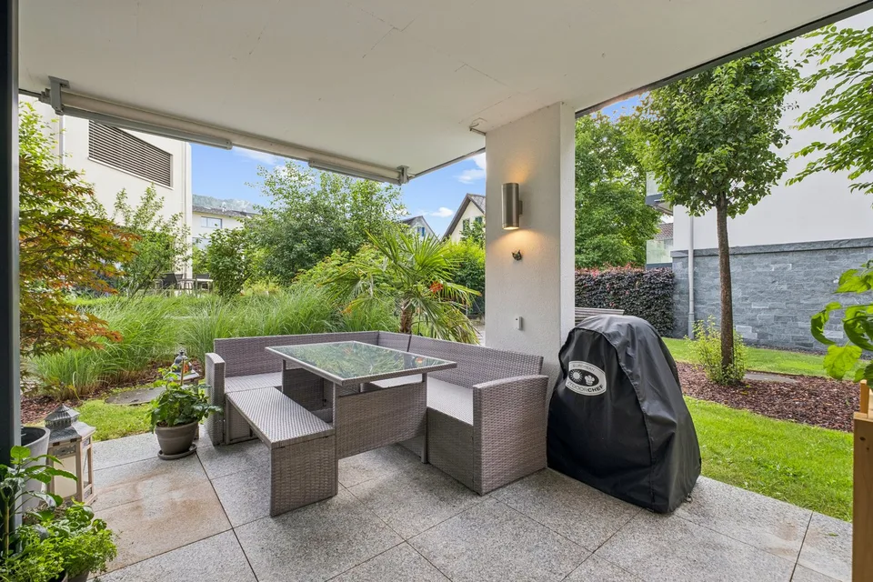 Modernes Wohnen in einer Gartenwohnung – Foto 9 von 10