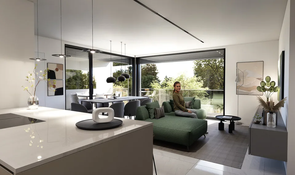BOSCO LUGANESE - ELEGANTES 4.5-ZIMMER-WOHNUNG MIT PANORAMABLICK, 10 MINUTEN VON LUGANO