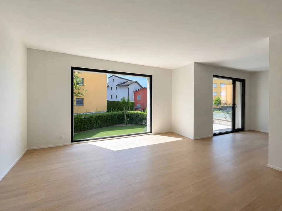 Elegante appartamento con giardino privato.
