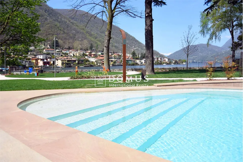 Appartement au bord du lac avec jardin