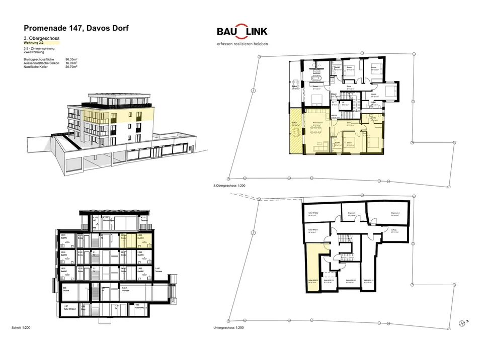 Neubau Casa PARSENN, 3.5 Zimmerwohnung Nr. 6
