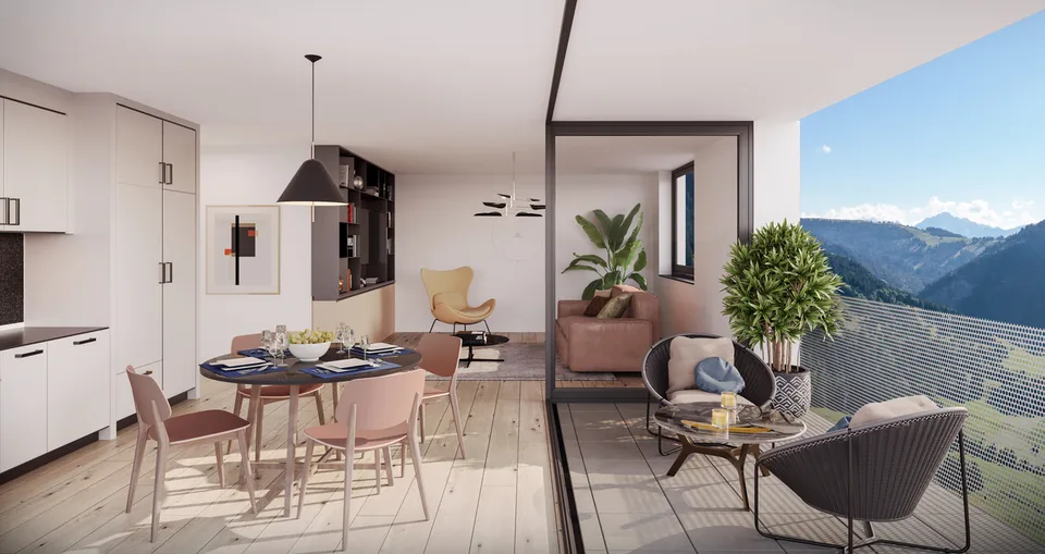 APPARTAMENTO DI 4,5 LOCALI CON BALCONE LOGGIA - VISTA PANORAMICA - IN ESCLUSIVA