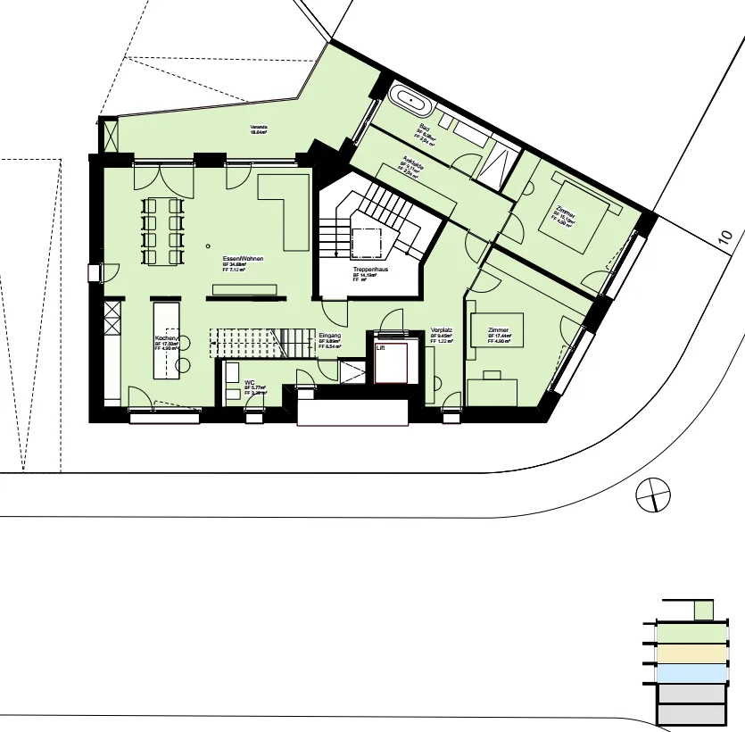 RESERVIERT: Exklusive 3.5 Zimmer Attika Wohnung mit Studio und grossem Dachgarten – Foto 18 von 22