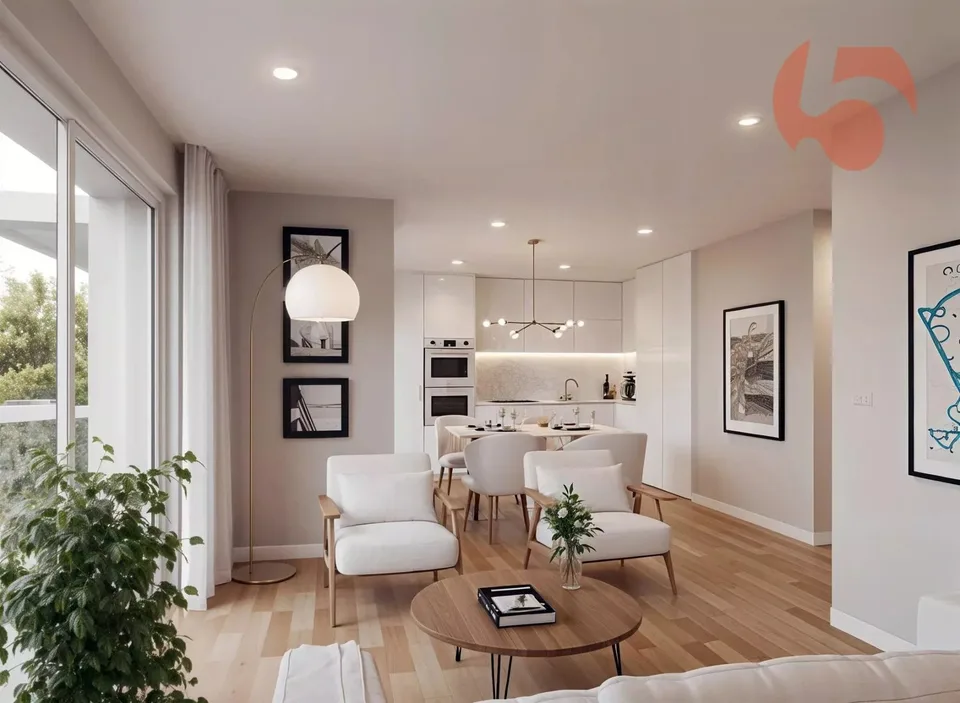 Schönes Appartement im 1. Stock in einem contemporary Gebäude mit klaren Linien!