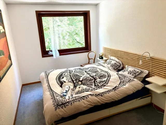 Affascinante appartamento di 3,5 locali arredato a St-Cergue con vista e balcone
