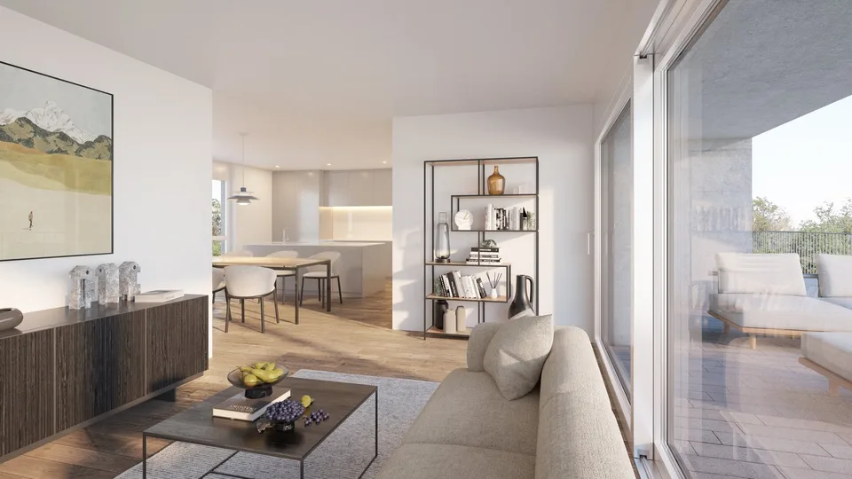 Appartement maisonnette de 4,5 pièces neuf avec vue à Nottwil