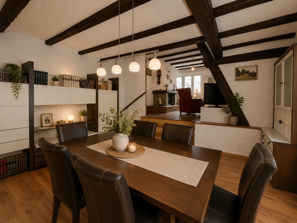 Bella casa familiare con 6 grandi garage