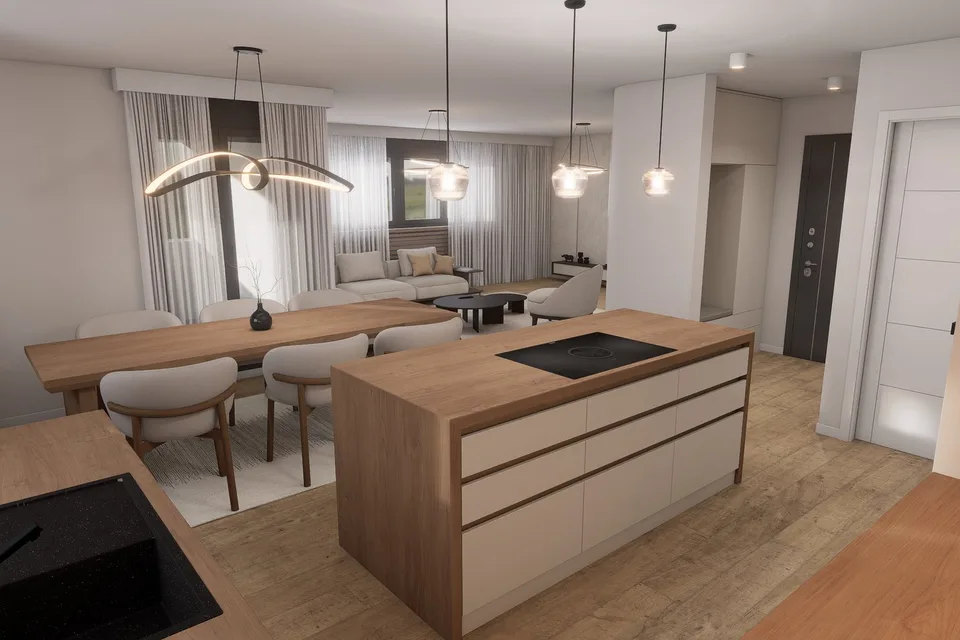 4.5 Zimmer Wohnung 1. OG links – Stilvolles Wohnen im Grünen