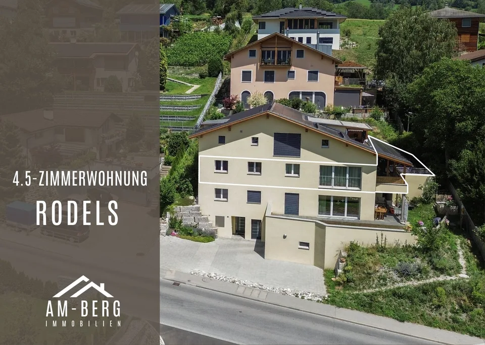 Moderne 4.5-Zimmer-Wohnung mit Bergblick in Rodels