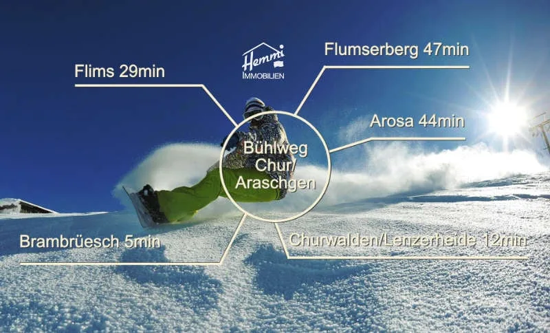 Terrain à bâtir aménagé avec panorama montagnard à Chur