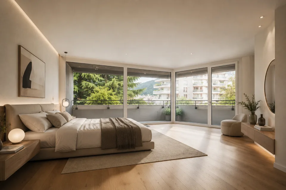 LUGANO - VASTE APPARTMENT DE 6.5 PIÈCES AVEC VUE SUR LA VILLE ET LE LAC