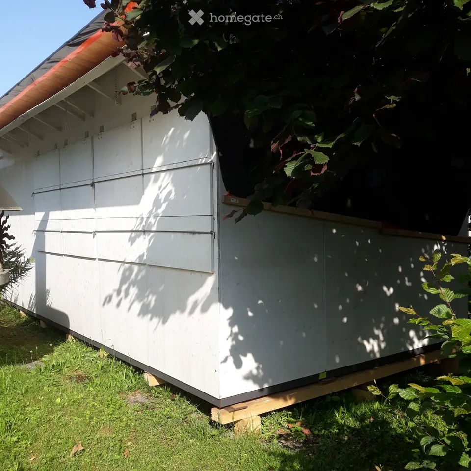 Holzhaus weiss 6 x 3 Meter