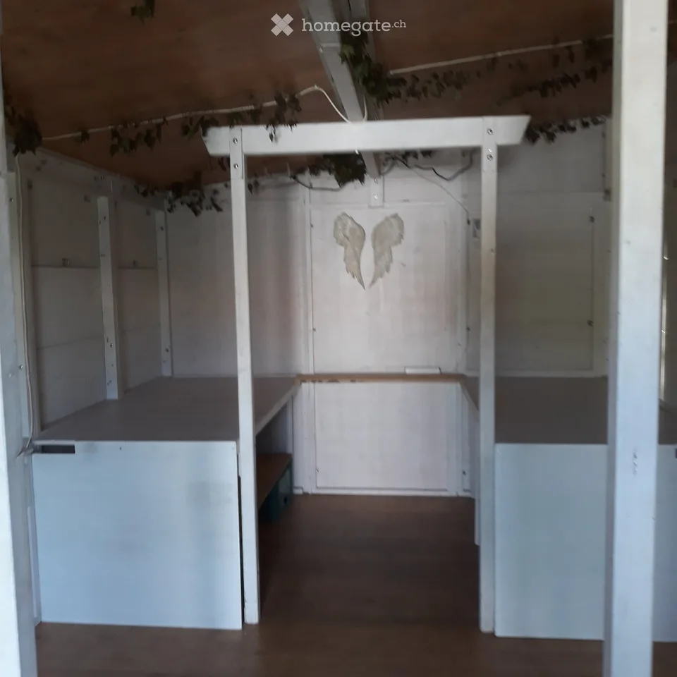 Holzhaus weiss 6 x 3 Meter
