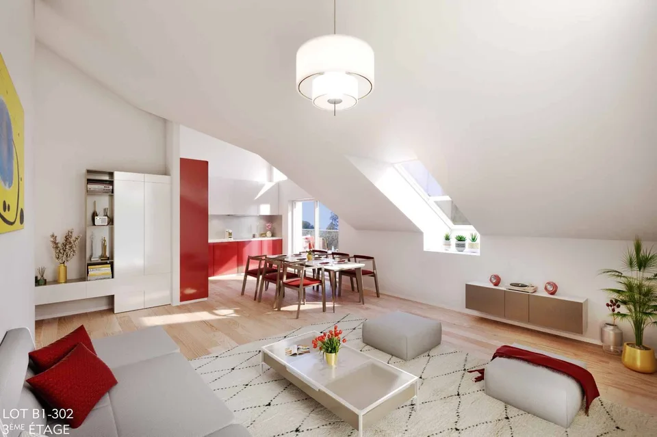 New promotion: Attic of 2.5 rooms with balcony