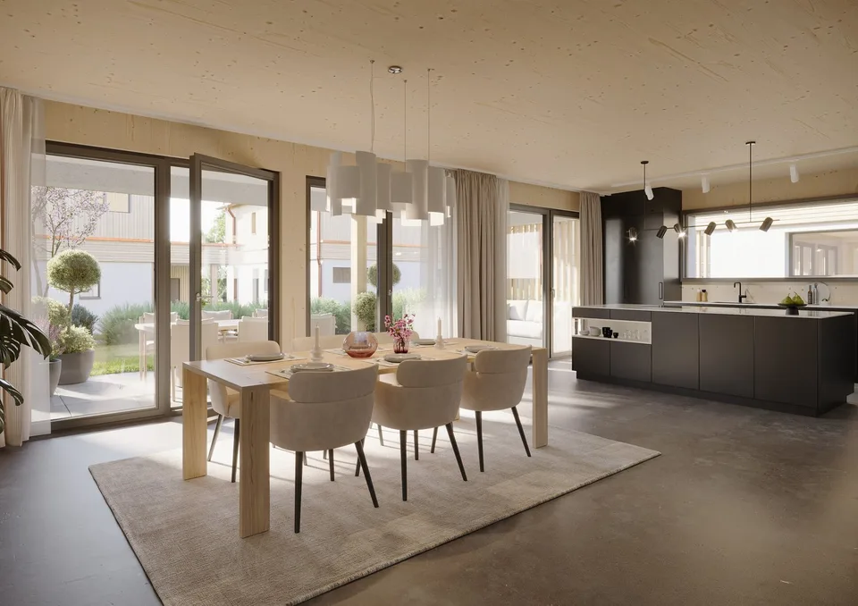 Casa a schiera doppia con qualità della vita sopra la nebbia