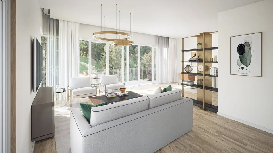 Idyllisch Leben im Neubau