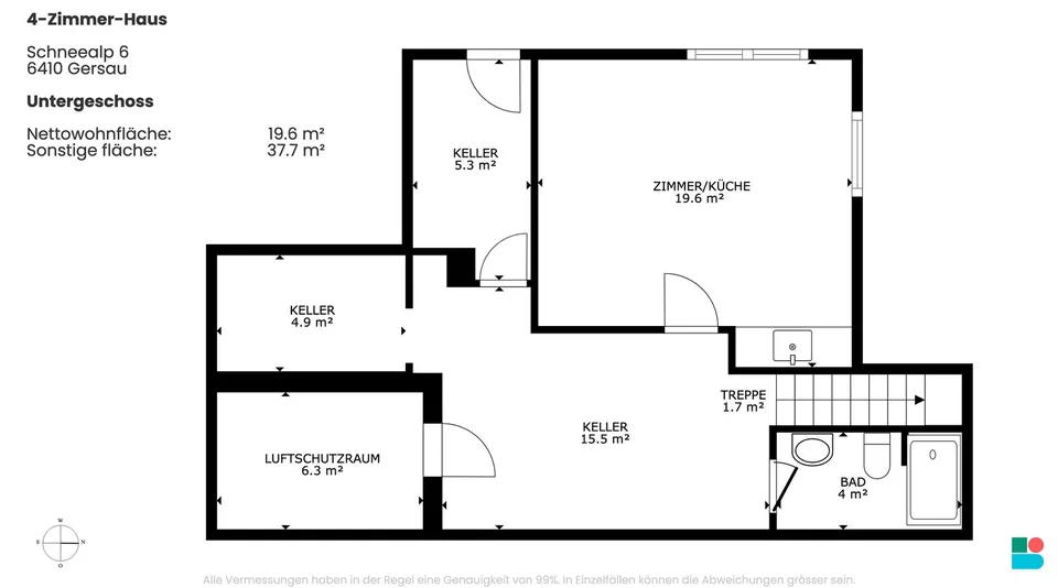 Freistehendes 4-Zimmer-Ferienhaus in Rigi Scheidegg – Foto 10 von 10