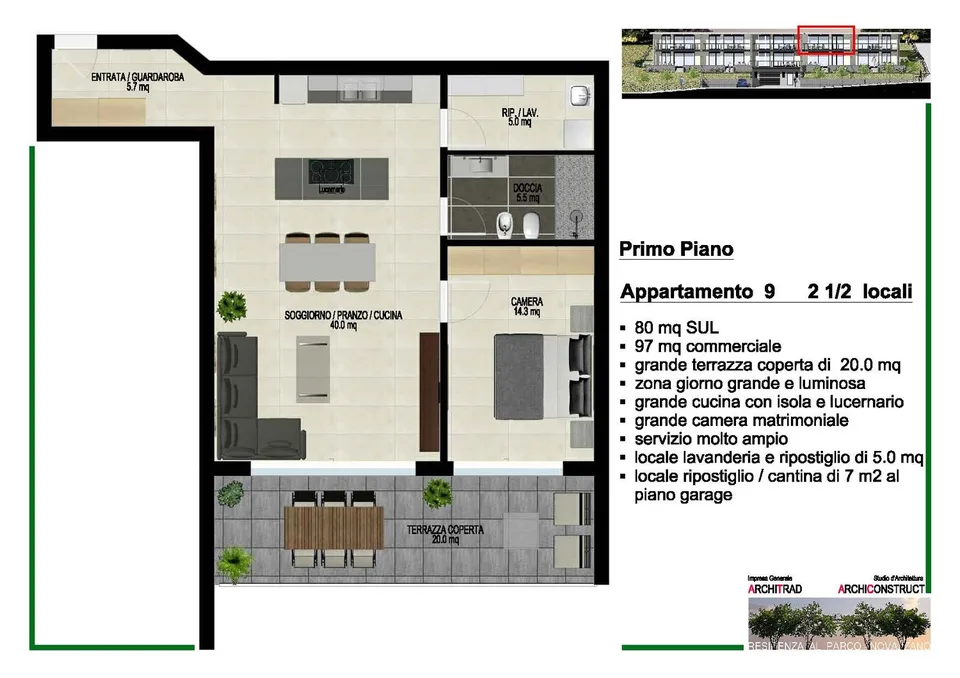 Appartement Exclusif de Deux Pièces, Design, Efficacité Énergétique et Confort – photo 7 sur 16