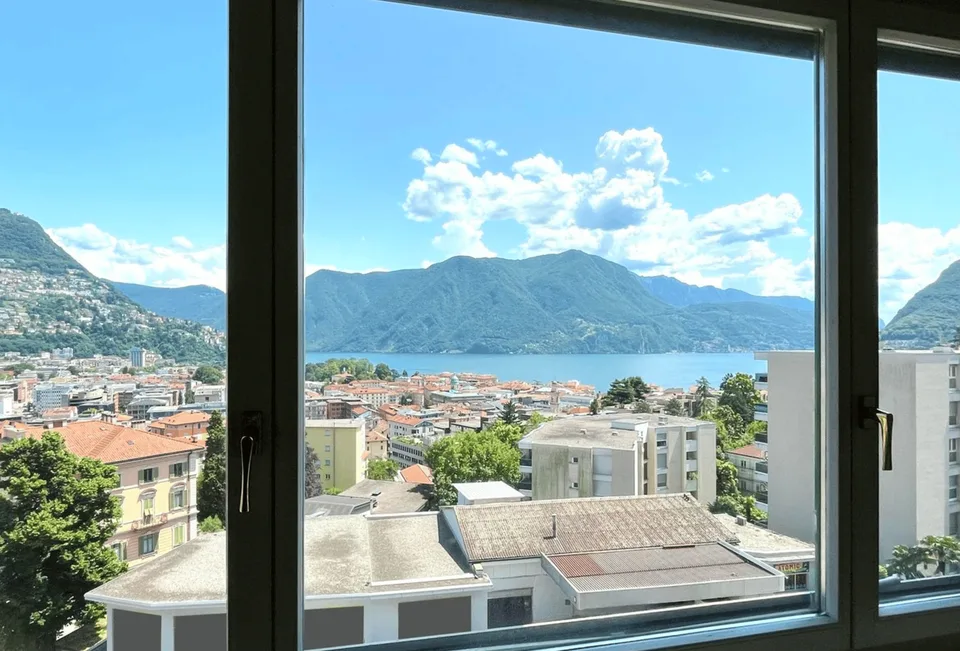 3,5 Locaux avec Vue sur le Lac – Position Stratégique à Lugano, Via San Gottardo 24
