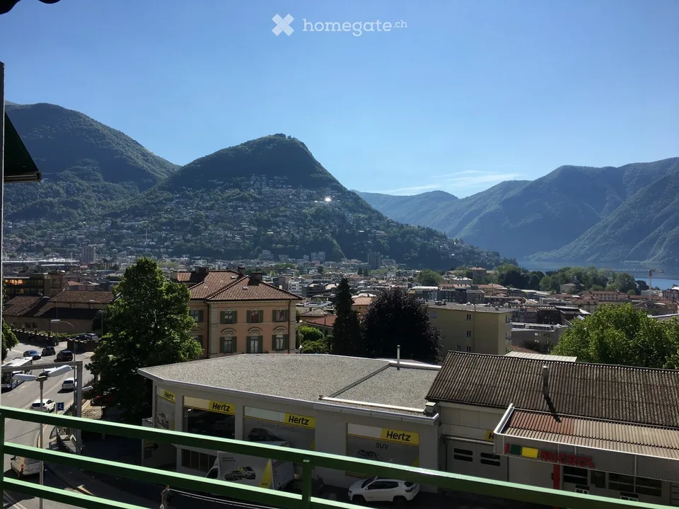 Zweizimmerwohnung eingerichtet mit Seeblick
