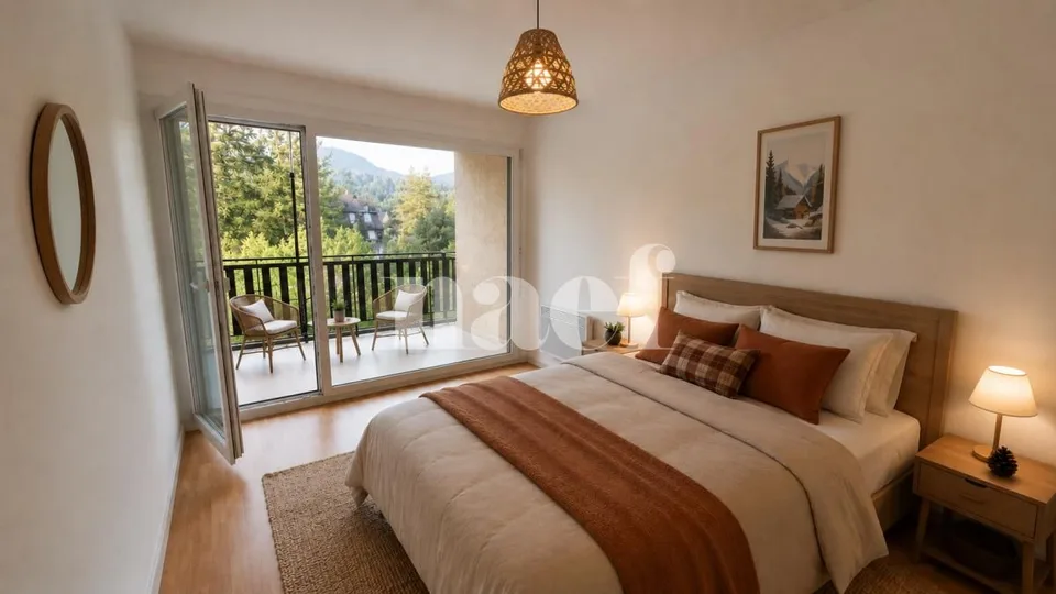 Appartement de 4 pièces au 1er étage avec 2 balcons