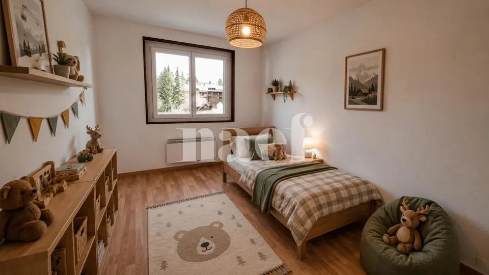 Appartement de 4 pièces au 1er étage avec 2 balcons