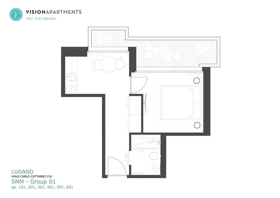 Lugano appartements meublés pour courtes périodes – photo 9 sur 10