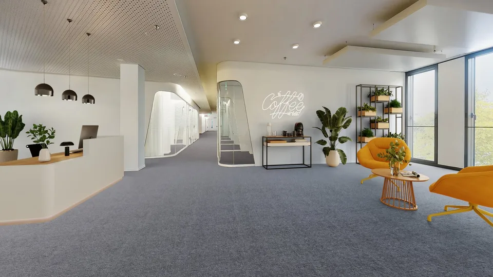 Spazi rappresentativi di ufficio nel MainTower – Flessibili, sostenibili e situati centralmente