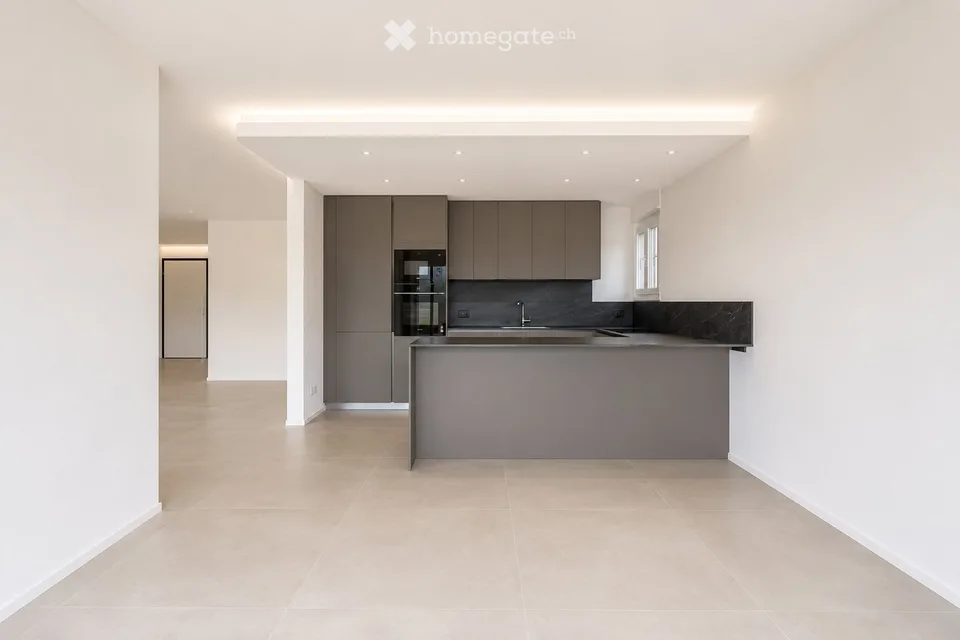 Appartement à louer de 4,5 pièces, 130 m², avec jardin privé et vue lac spectaculaire à Massagno