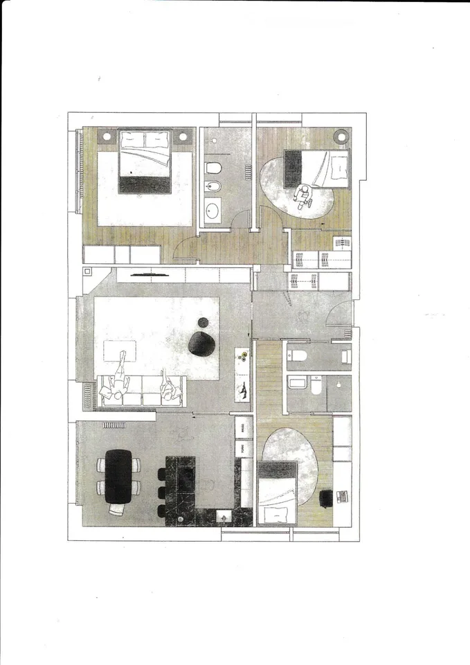 Appartement à louer de 4.5 pièces avec jardin privé et vue lac spectaculaire à Massagno