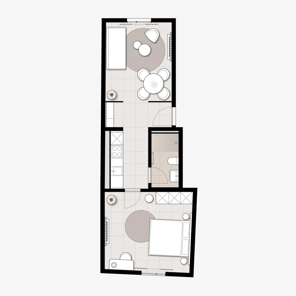 2-Zimmer Apartment möbliert in Zürich – Zentral in der Stadt wohnen – ab 01.04.2026