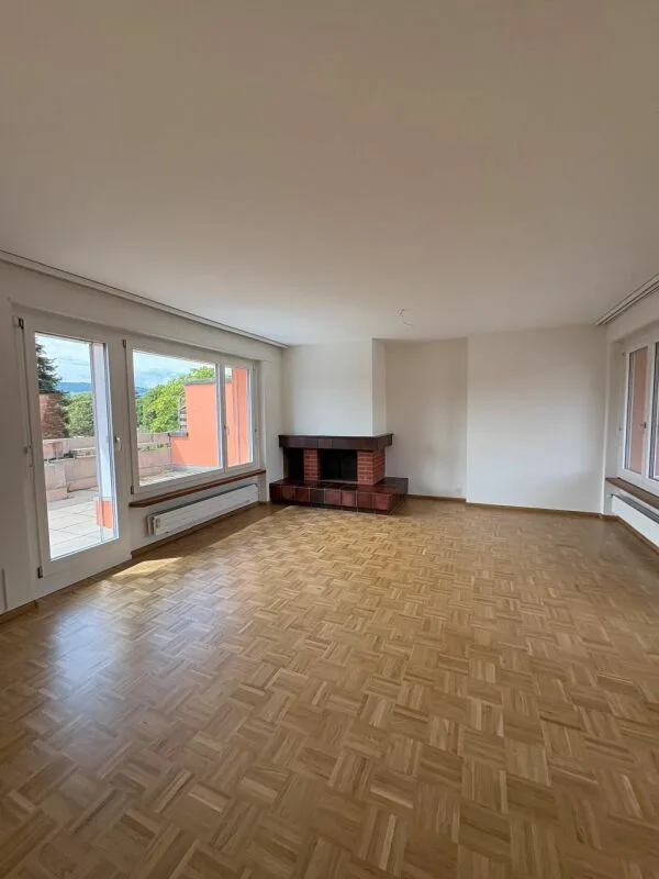 Dachterrassenwohnung mitten in Reinach mit Cheminée