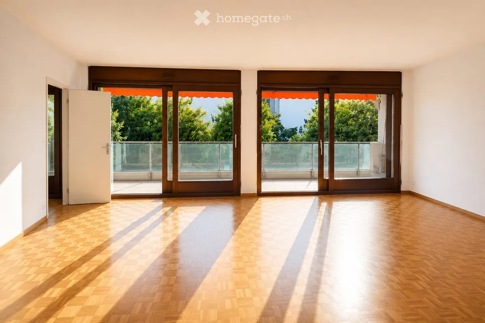 Magnifique 5.5 pièces traversant avec vue verdure et piscine – Florissant Apartment in Genève