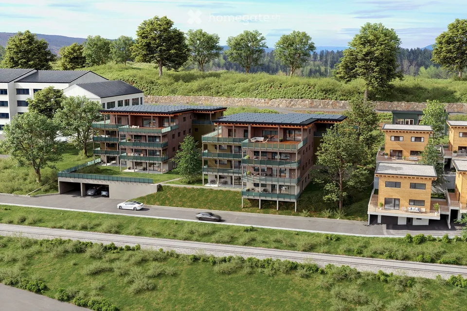 Posto auto nel nuovo edificio MFH "Mili" a Mörel