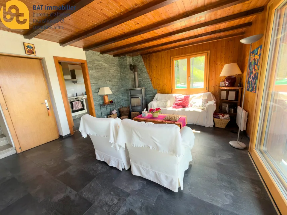 Chalet in einer Ferienresidenz, 5 Minuten von Veysonnaz und der Piste von L'Ours entfernt