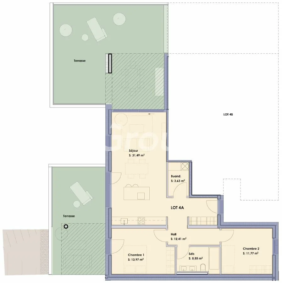 Très bel appartement neuf de 3.5 pces à Bramois avec jolie terrasse – photo 8 sur 8