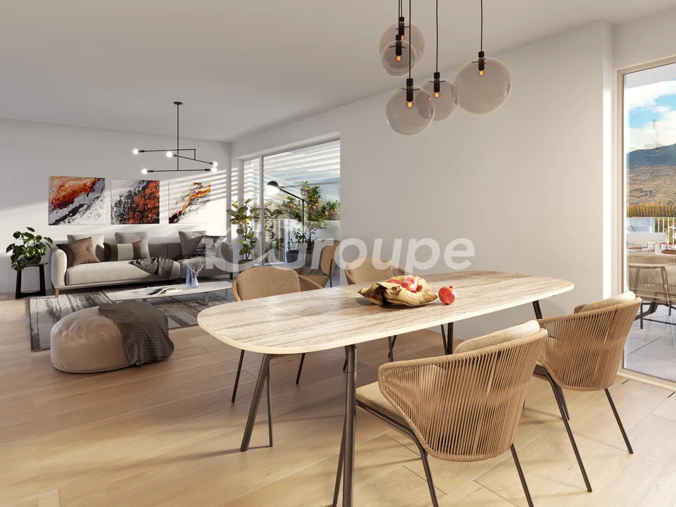 Sehr schönes neues 3.5-Zimmer-Apartment in Bramois mit hübscher Terrasse