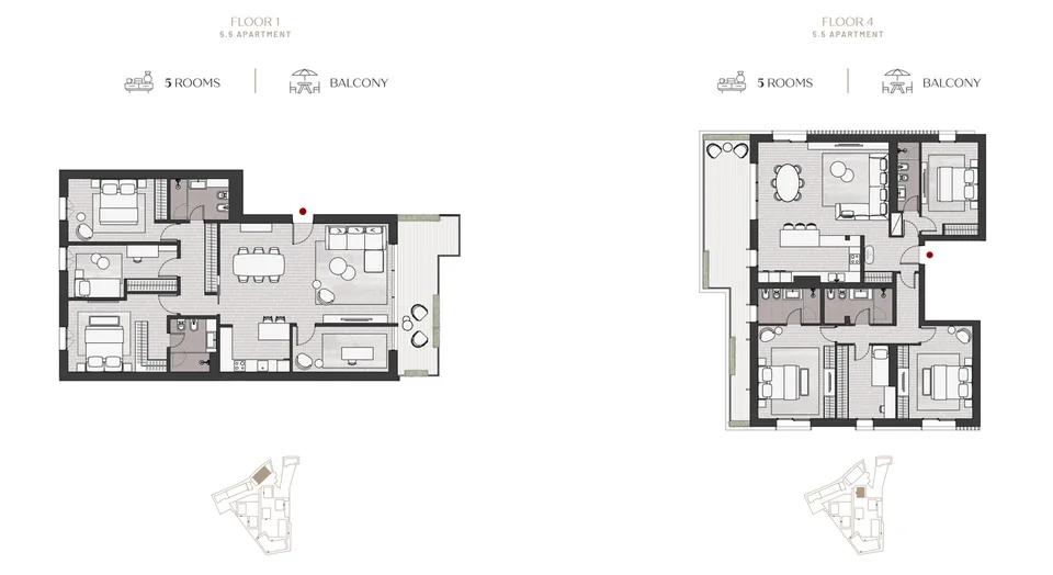 5.5-Room Penthouse Apartment in New Minergie Building – SGL – Foto 19 von 20